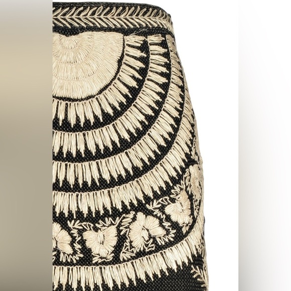 Ralph Lauren Collection Purple Label Embroidered Raffia Silk Dress Pencil Skirt - Picture 7 of 14